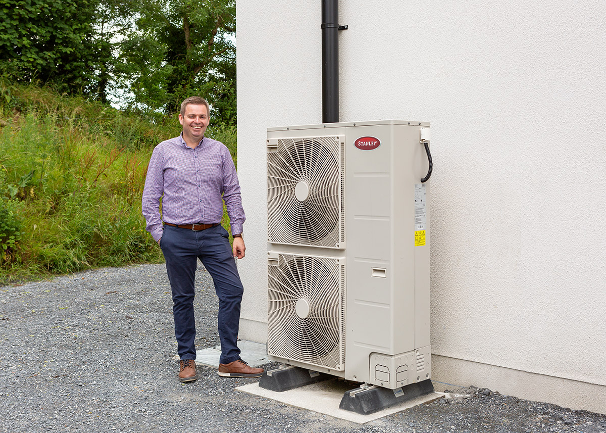 Matthew and Orla Munroe and their Stanley Heat Pump
