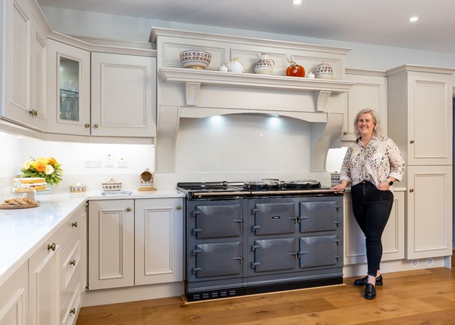 Stephanie Shine and her AGA eR7 electric range cooker