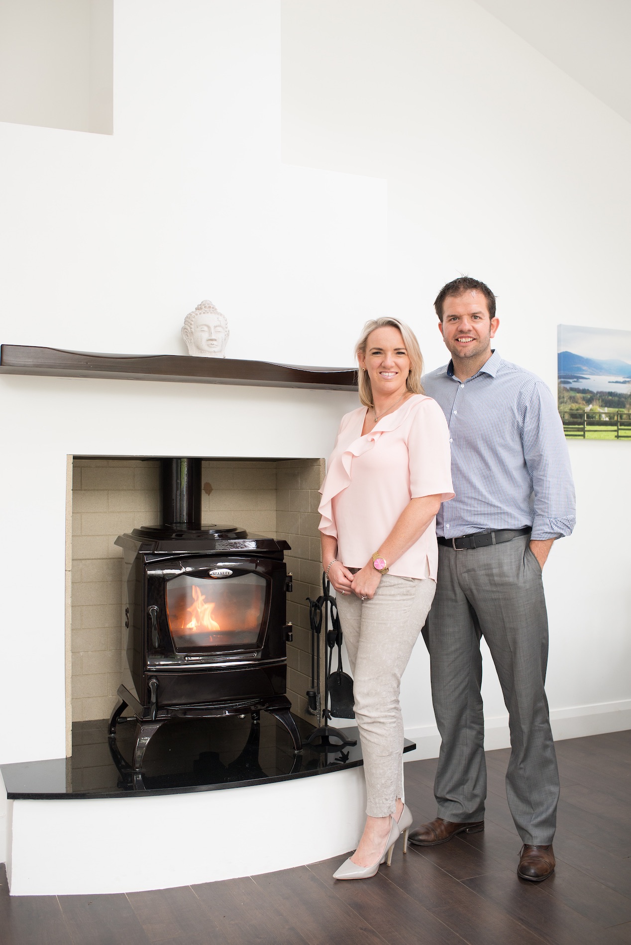 Aoife Hennelly and Phil Kane and their Lismore Stove