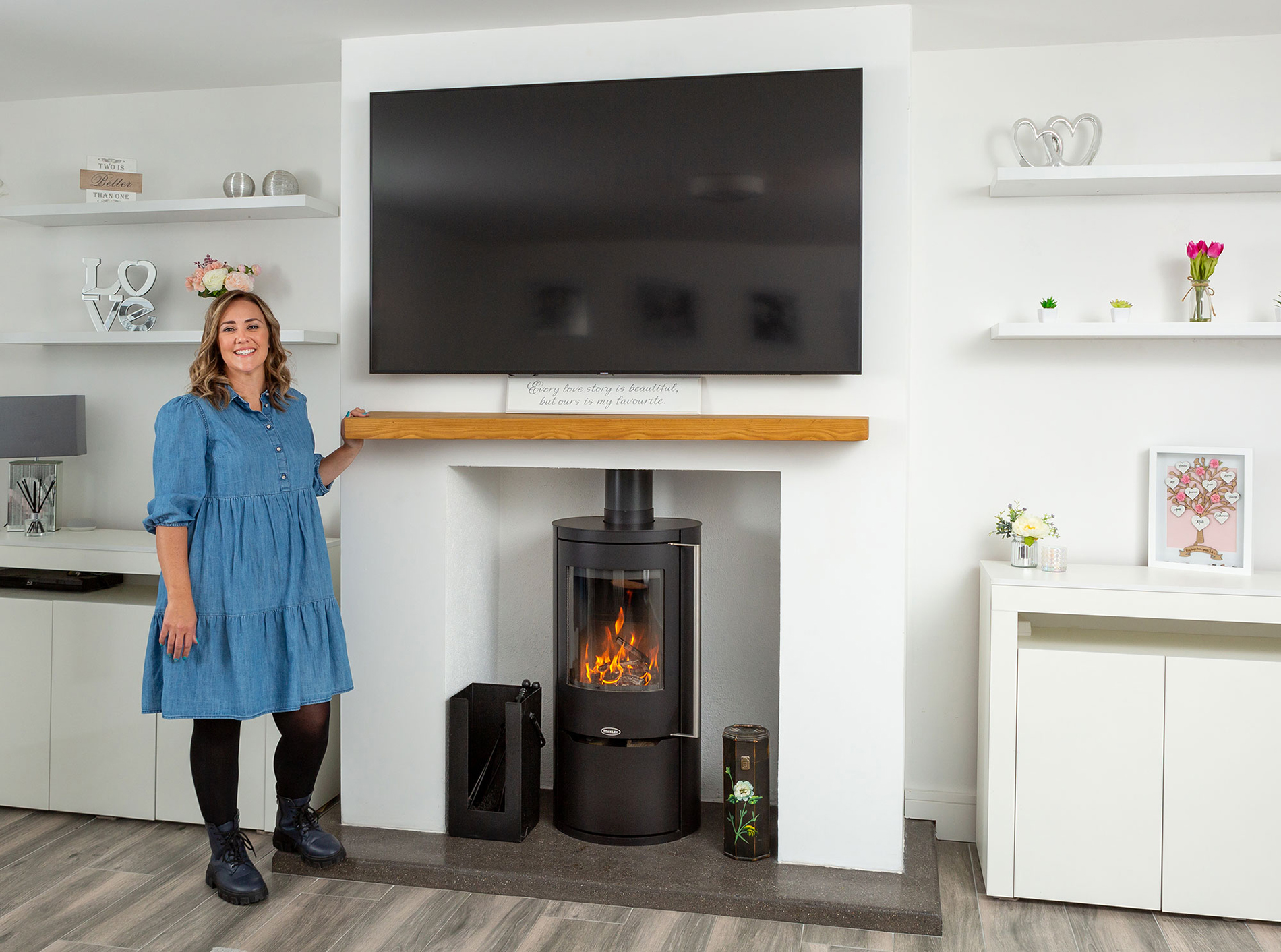 Emma Ford and her SOLIS F800 Grande Stove