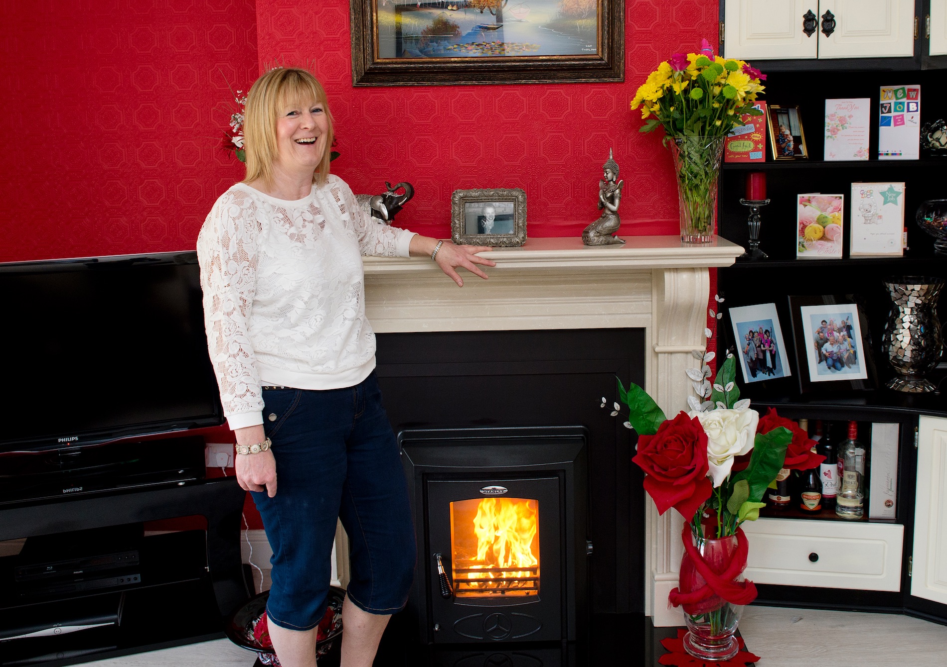 Margaret Rigley and her Cara+ Insert Stove